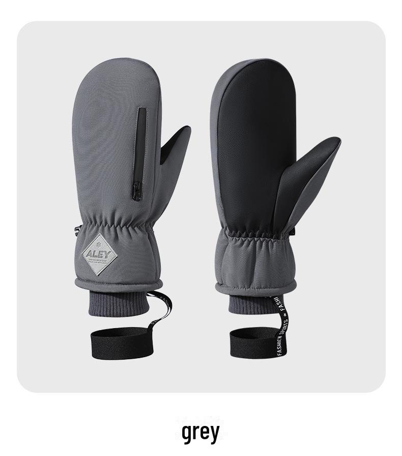 Men's Winter Ski Gloves: Windproof, Waterproof, Non-Slip, Touchscreen-Compatible, Plus Velvet for Warmth, Ideal for Cycling Outdoors