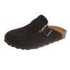 Fashion Women Slippers Mules Fur Shoes Winter Buckle Flat Platform Walking Plush Ladies Slippers Casual Shoes Warm Indoor Slides Women