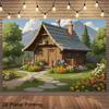 2D plane 1 cottage in the countryside suitable for living room as a venue for young people's rooms yard decoration