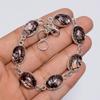 Splendid Top Grade Qualite 100% Natural Black Rutile Quartz Oval Shape Ethnic Handmade Jewelry 925 Steling Silver Bracelet 7-8" WSJ-5213