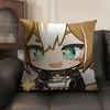 Gorou Cute Genshin Impact Cushion Cover Natural Linen Organic Fabric Double-Sided Printing Sofa Home Decor Gift Pillow Case