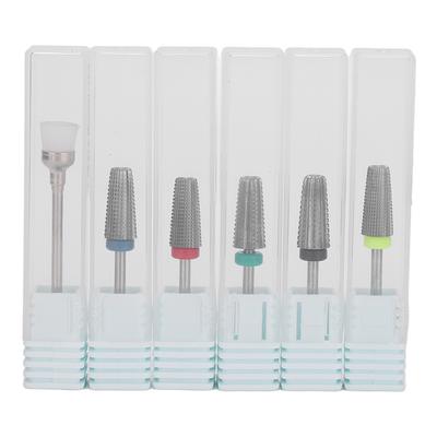 Multifunctional Nail Drill Bits Tungsten Steel 5 In 1 Nail Polishing Grinding Head Manicure