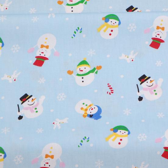 6Pcs/10Pcs Christmas Style Print Cotton Fabric DIY Patchwork Sewing Accessories