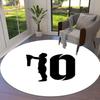 Lionel Messi Round Area Rug,Carpet Rug for Living Room Bedroom Sofa Playroom Decor,Non-slip Floor Mat