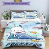 3pcs Pochacco's Adventure Printed Quilt Set Soft and Comfortable Quilt Cover for Bedroom, Guest Room Bedding Set  S073