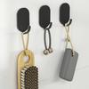 5PCS Wall Hooks Self-Adhesive Waterproof Hooks Strong Load-Bearing Rust-Resistant Hook for Bathroom Kitchen