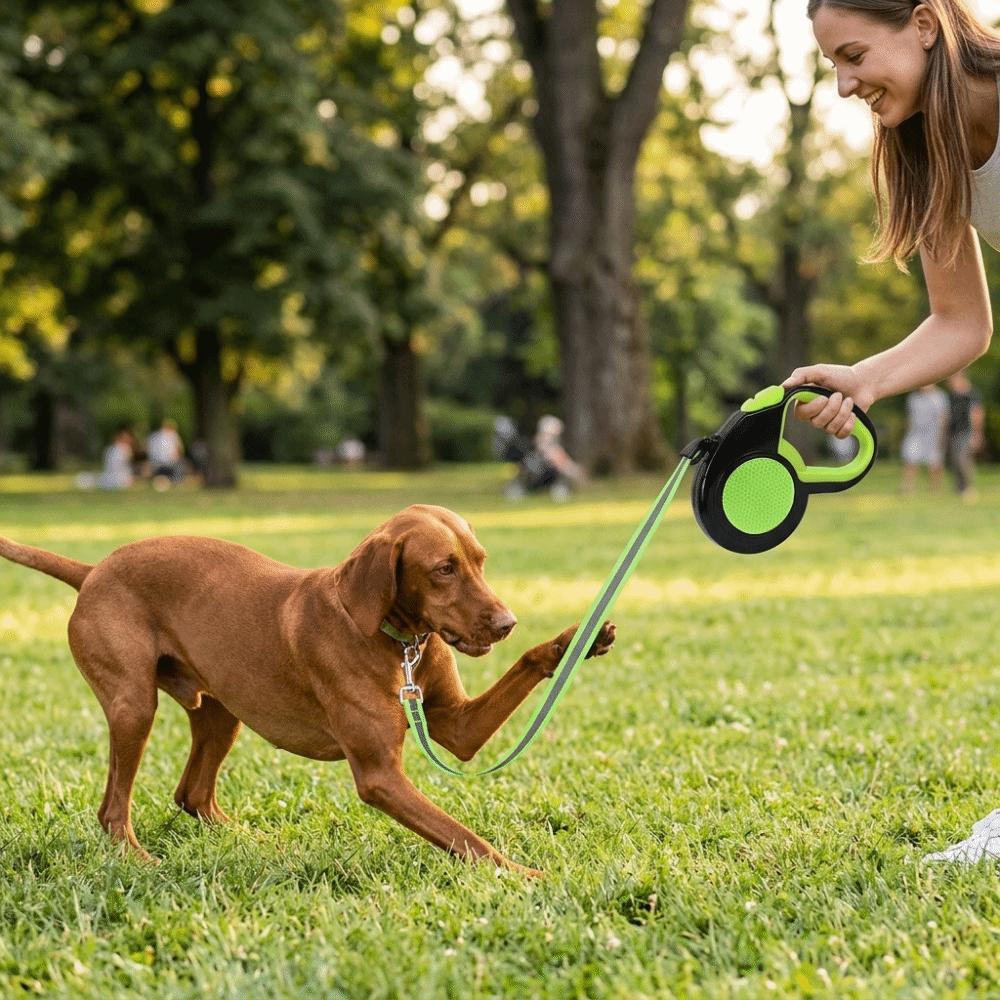 Auto Retractable Retractable Dog Leash Reflective Nylon Pet Traction Rope Dog Lead Dog Training