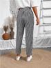 2026 Spring/Summer Women's Striped Elastic Waist Casual Pants