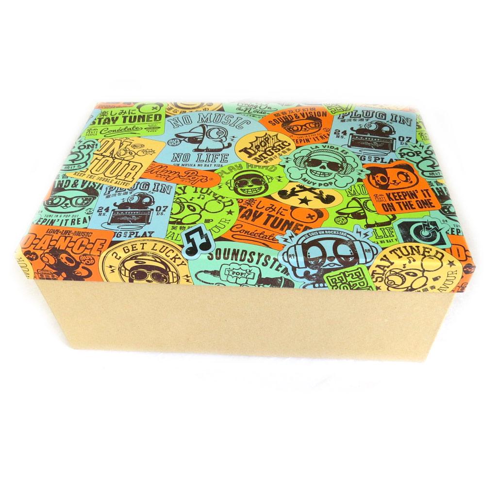 Muy Pop [L8832] - Set of 4 Multi-colored 'Muy Pop' Storage Boxes