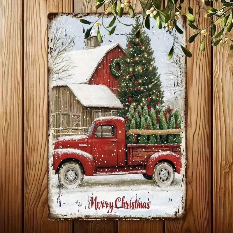 Retro Metal Wall Art Living Room Home Decor 20x30cm