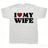 Ich liebe meine Frau Grafikdruck Weißes T-Shirt
