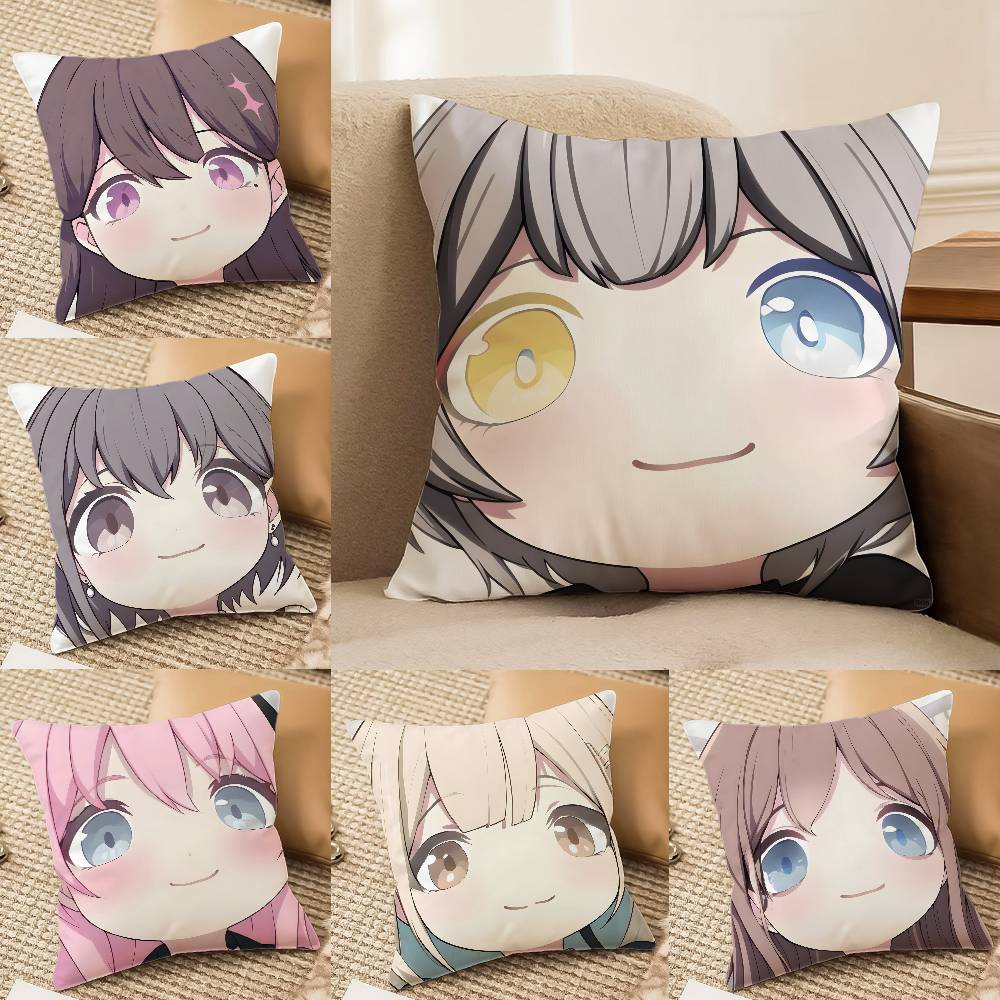Anime Cartoon BanG Dream! It's MyGO!!-Cute Pillow Case Comfort Sofa Bed Silky elegant Invisible zipper Decorative cushion cover