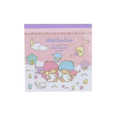 Stationery Sanrio Characters Square Memo Little Twin S2849224 Sun-Star Pad, Stars, Pink,