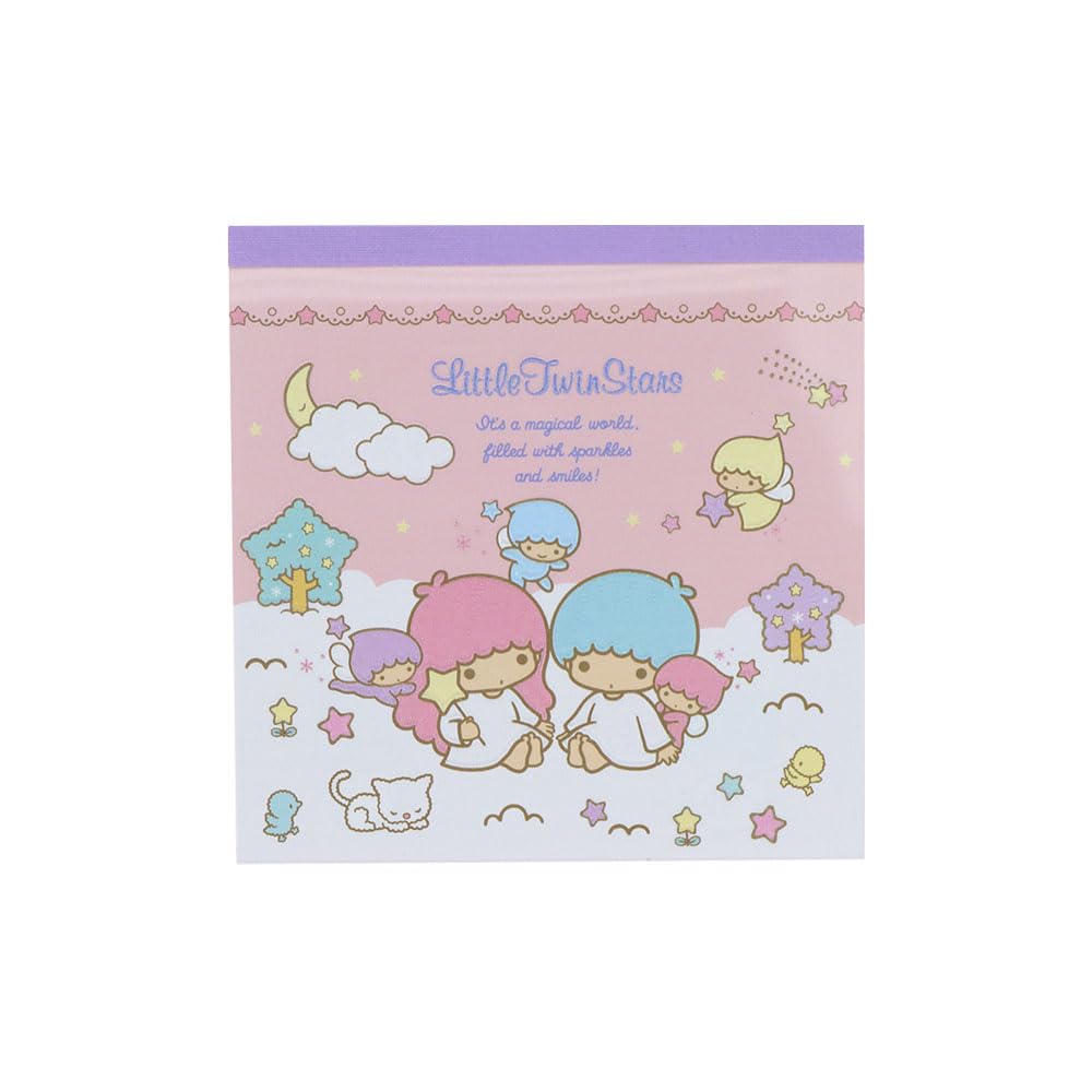 

Канцелярские товары Персонажи Sanrio Квадратный блок для заметок Little Twin S2849224 Sun-Star Блокнот, Звезды, Розовый,