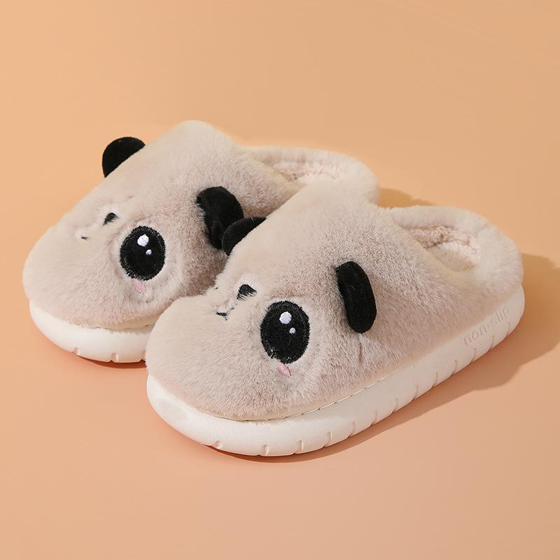 Barneslippers i bomull, fluffy slippers