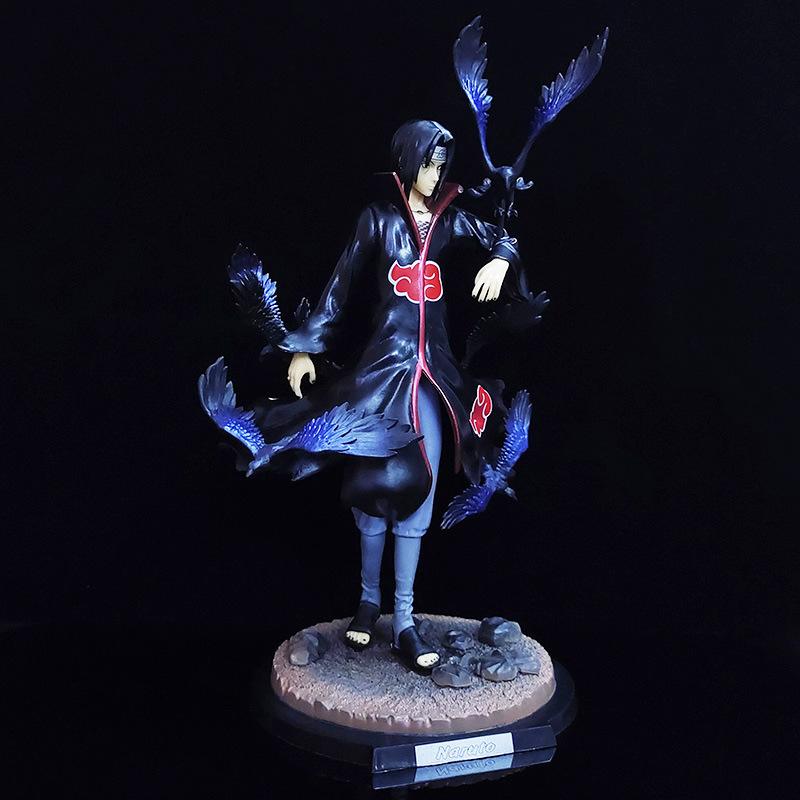 34cm Naruto Shippuden Anime Figure Akatsuki Uchiha Itachi Crow Itachi Action Figure Toy Model Collection Anime Peripheral Gift