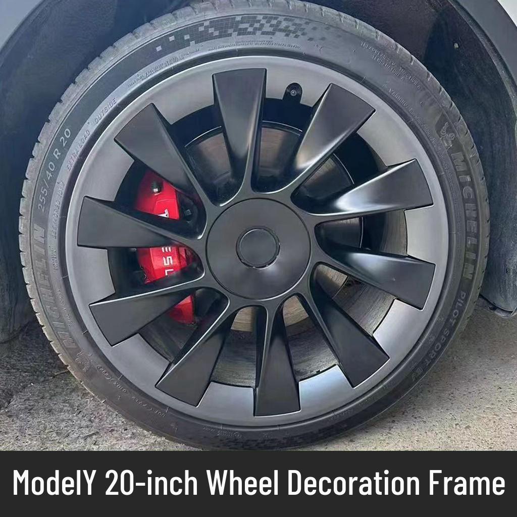 Tesla Model Y P Hub Protection Ring: 20"/21" Wheel Scratch-Guard & Wear-Resistant Frame.