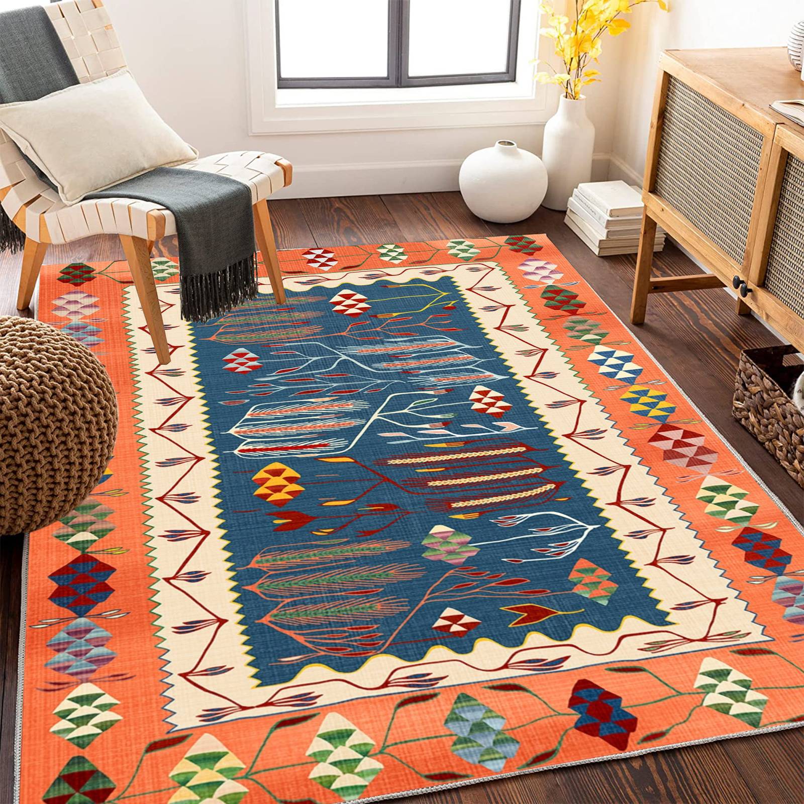 

Марокканский этнический стиль ковер гостиная грязеотталкивающий журнальный столик коврик украшение спальни ковер у кровати 200 * 300cm