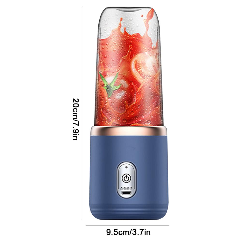400ML Electric Juicer Mini Portable Blender Fruit Mixers Juice Extractor USB Rechargeable Smoothies Blender Juice Maker Machine
