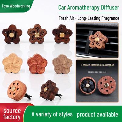 Holzduftendes Ätherisches Öl Auto Lufterfrischer & Vulkanstein Diffusor Schmuckstück