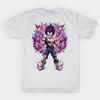 Asian Size Cotton Unisex Tshirt Print T-shirt Vegeta Battle Stance T-shirt No-Cut Print Regular Fit