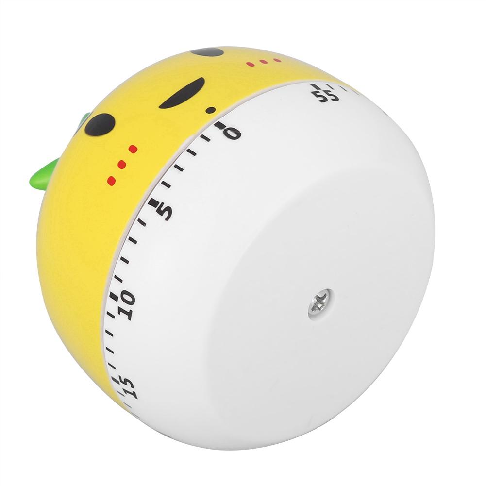 Mechanical Cooking Timer Manual Vegetables Shape Counters for Kitchen Timing Tool(Yellow)
