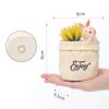 Creative Nordic Paper Bag Meaty Small Flower Pot Balcony Home Decoration Potted Table Top Mini Resin Vase