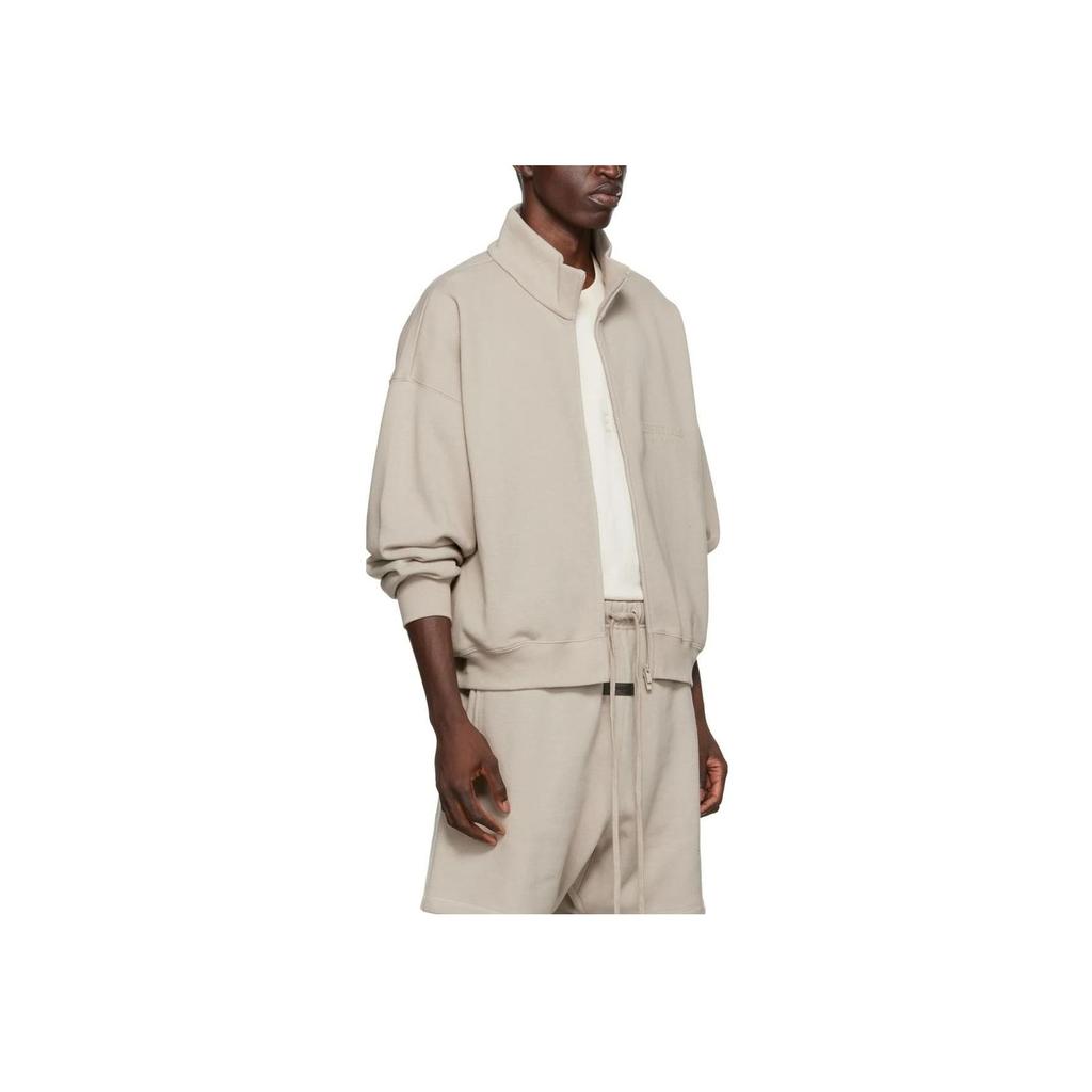 Fear of God FW22 Essentials Full-Zip Fleece Collar Jacket Unisex Jacket Smoke-Grey FOG-FW22-631