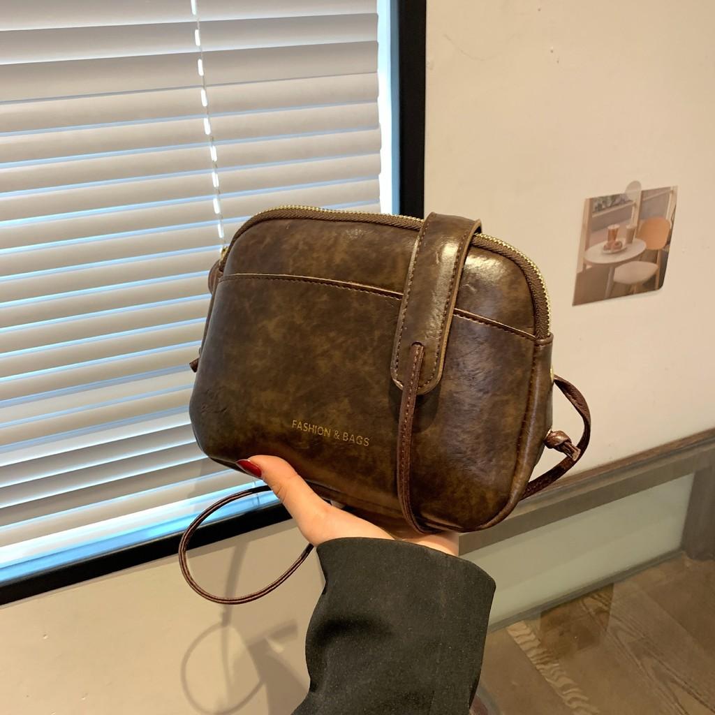 IELGY Small Square Bag Fashion Simple Large-Capacity One-Shoulder Messenger Casual Trendy Shoul