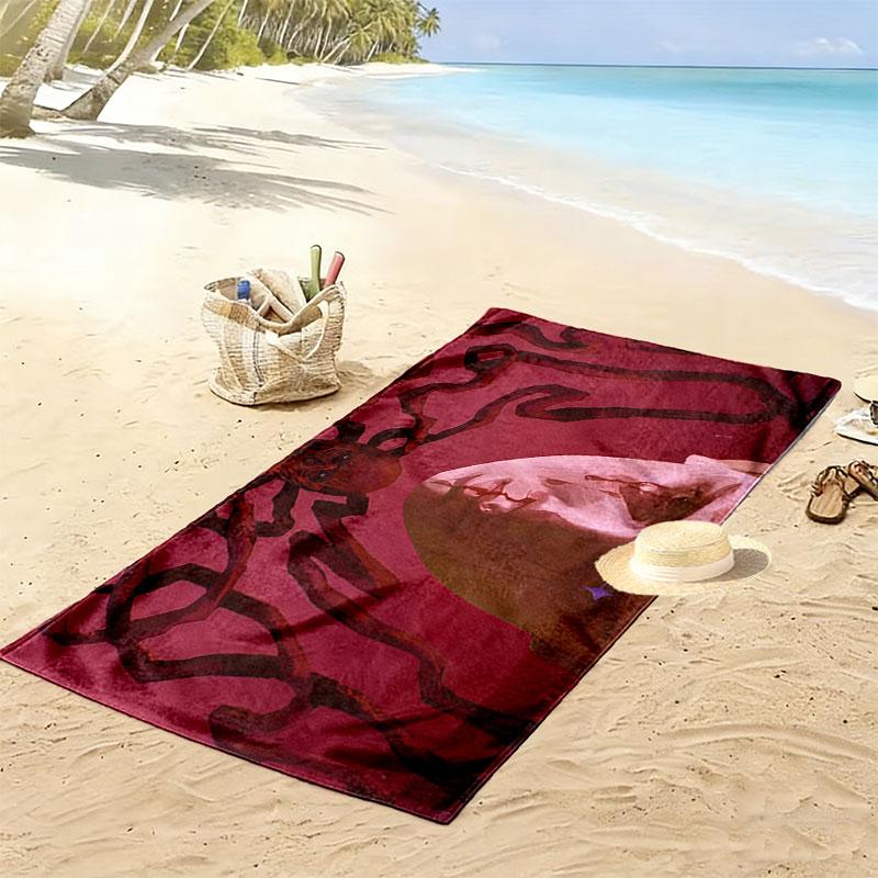 11 Print Beach Towel, Large Soft Quick Dry Towel for Beach Camping Swimming