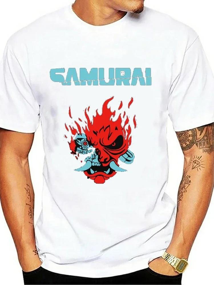 2024   Classic Intage Samurai Retro Japanese Gaming 2077 Art Game T Shirt Tees Harajuku Tees Streetwear
