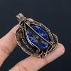 Sodalite Pendant, Gemstone 999 Copper Wire Wrapped Jewelry Pendant, Handmade Jewelry Birthstone Pendant, Gift For Him