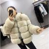 Women's Faux Fox Fur Coat Was Thin Collar Fur Female