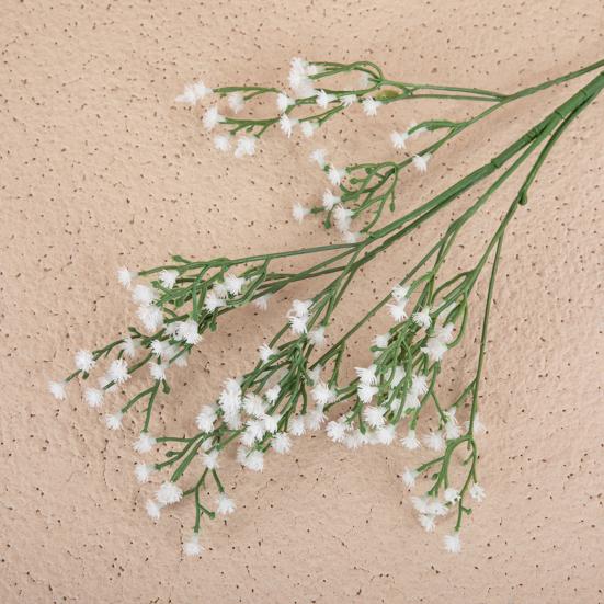 6/10Pcs Artificial Babysbreath Realistic Fake Plastic Flower Home Office Wedding Party Indoor Outdoor Faux Flower Bloom Plants Decoration