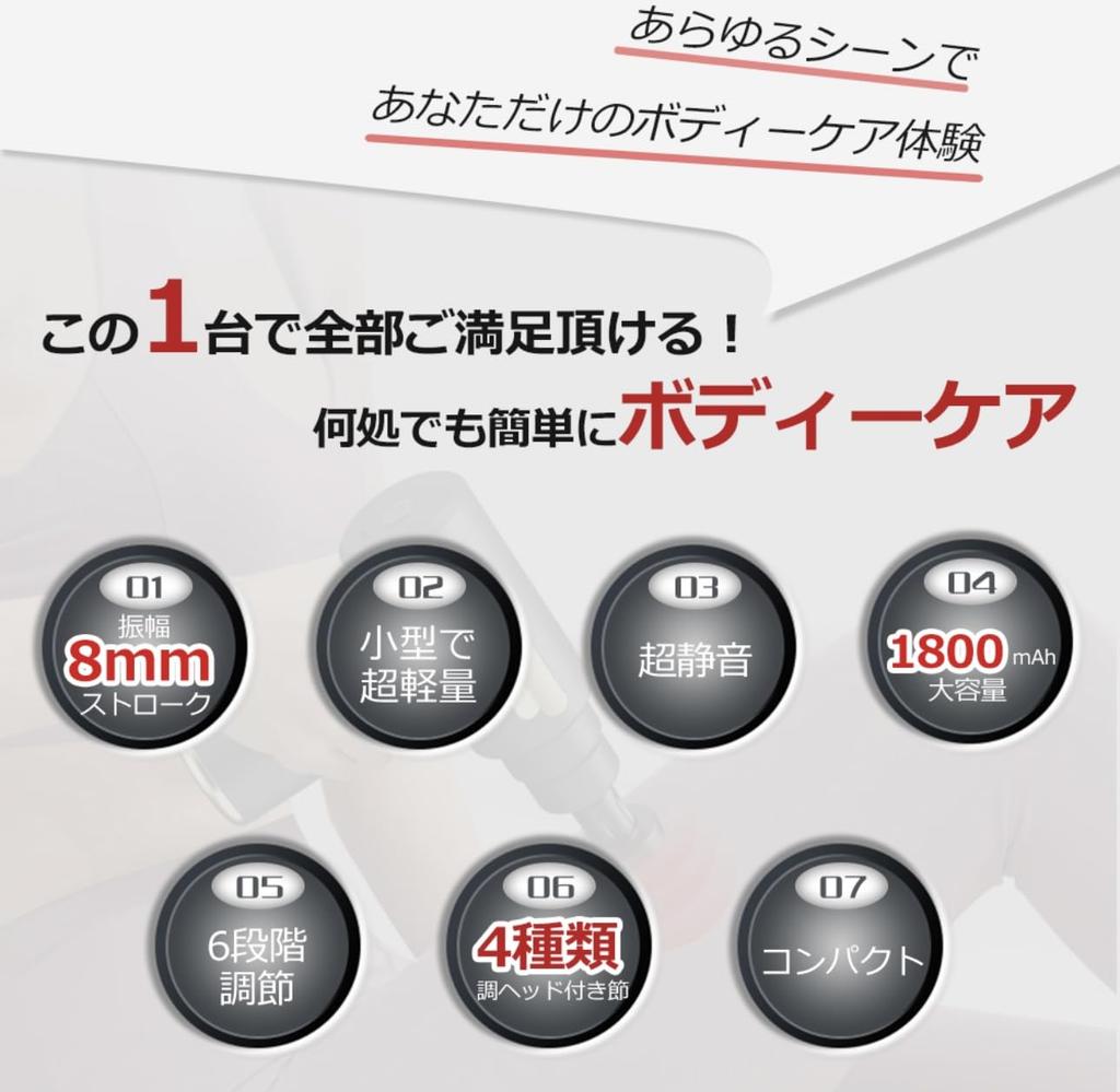 Masażer do Uwalniania Mięśniowo-Powięziowego z 4 6 Regulowanymi Dużymi Głowicami USB Kompaktowy i Idealny na Prezent, Poziomy, Pojemność, Akumulator, Kompaktowy, Całe Ciało