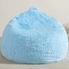 Comfy Soft Fluffy Plush Lazy Sofa Cover Large Size Round Bean Bag Chair Cover Cozy Colorful Beanbag Sofa Cover Dorm Room