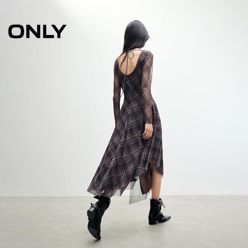Only Women's Elegant Irregular Hem A-Line Midi Dress