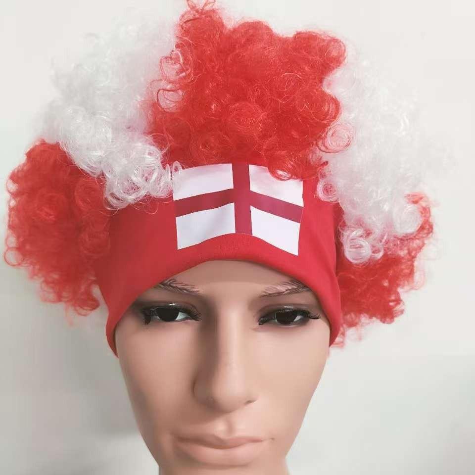 Patriotic Sports Events Hat Hair Crazy Cheerleading Team Football Fan Wig Band Party Festival Costume Accessories Unisex New