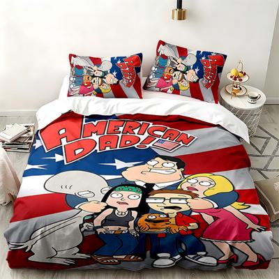 Family Guy 3pc Set Perfect for Bedroom Use Comfortable Bedding Set Includes a Duvet Cover and Two Pillowcases Ideal Birthday or Christmas Gift