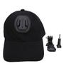Action Camera Mount Hat Lightweight Baseball Hat with Camera Mount for Outdoor Sports Travel Hiking Black