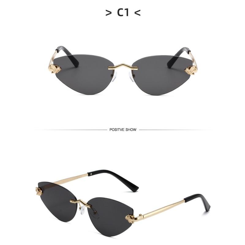 Women's sunglasses, new triangular frameless sunglasses.