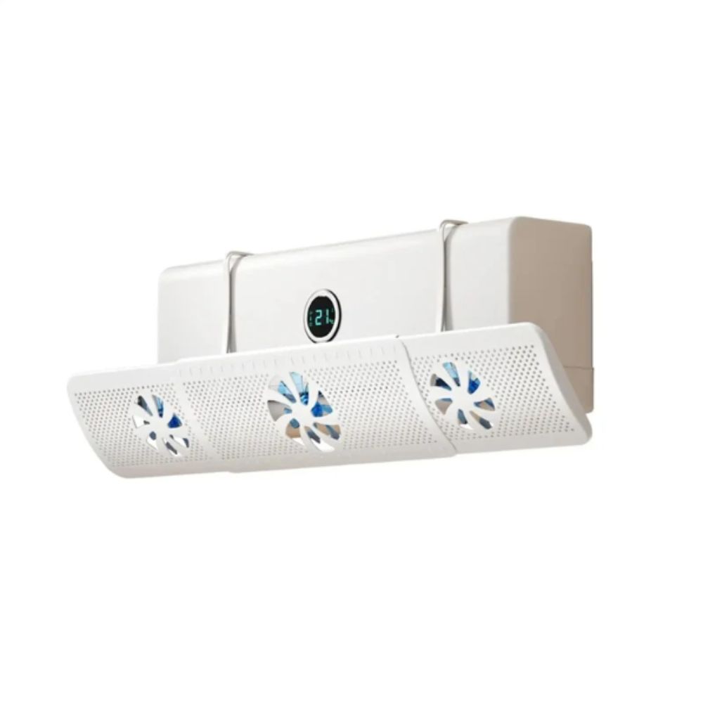 With 3 Fans Adjustable Air Vent Baffle Ceiling Vents Conditioner Baffle AC Vent Baffle  For Bedroom
