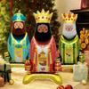 3 unid Balões Dia de Reis Desenho Animado Rei Balão Metalizado Para Festa de Aniversário Decoração de Chá de Bebê de Natal Brinquedos para Crianças Globos de Ar Redondo Sensorial