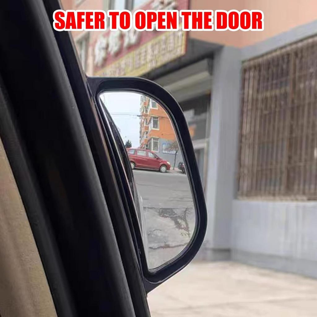 Car blind spot rearview mirror, rear seat auxiliary mirror, safe getting off