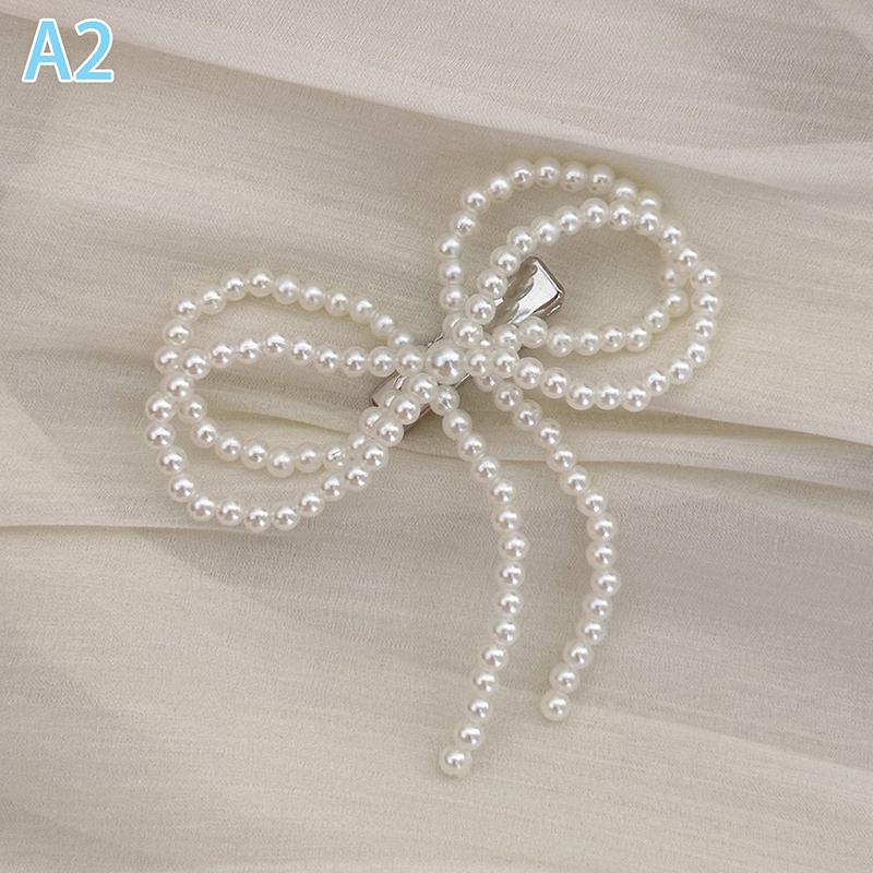 

Butterfly Hair Clip Pin Bows Accessories For Women Girl Fairy Pearl 2024 Popular Vintage Designer Mini Barrette Headdress