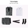 Damen Schwarz Halloween Filmcharakter Cosplay Abschlussballkleid