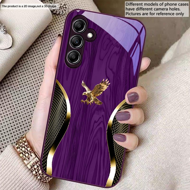 Noble Golden Eagle Ring For Samsung A20 30 22 23 24 25 26 31 32 A33 34 35 42 50 51 52 53 54 55 56 70 71 72 73 glass phone case