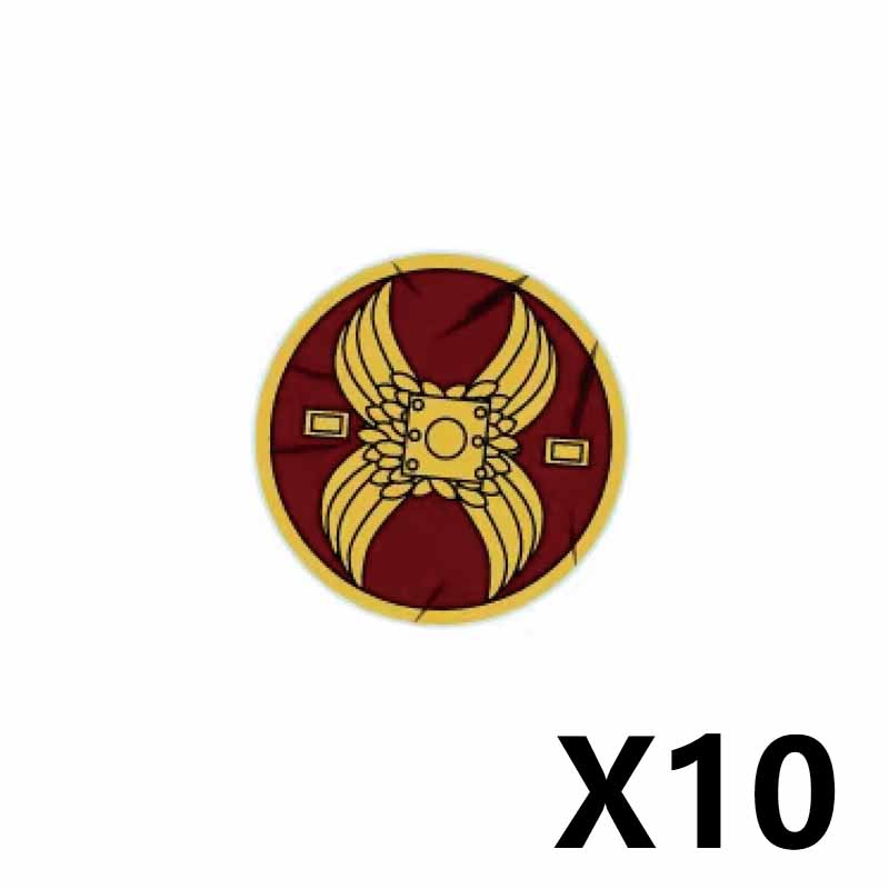 Middle Ages Empire Flag Pole Building Blocks Military Castle Lion Teutonic Knight Soldier Figures Roman Warrior Sheild Brick Toy