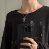 Halloween Vampire Mythology Pendant Necklace With Wing Motif For Costume Accessory