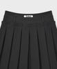 Pallet Double Layered Pleated Skirt Charcoal